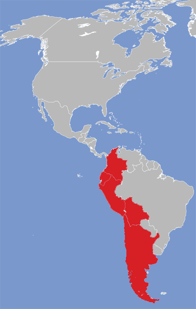 Map of Quechua language speakers.
