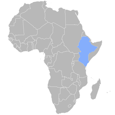 Map of Oromo language speakers.