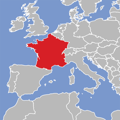 Map of French language speakers.