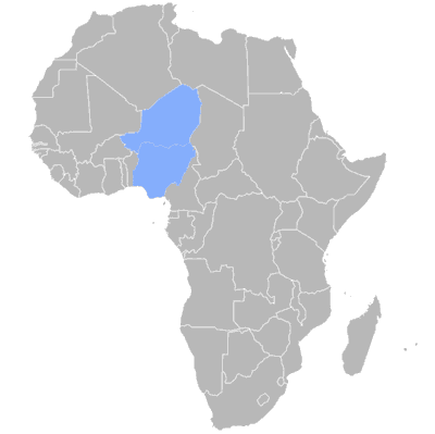 Map of Hausa language speakers.