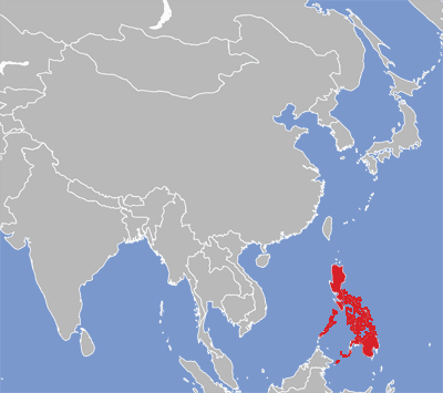 Map of Hiligaynon language speakers.