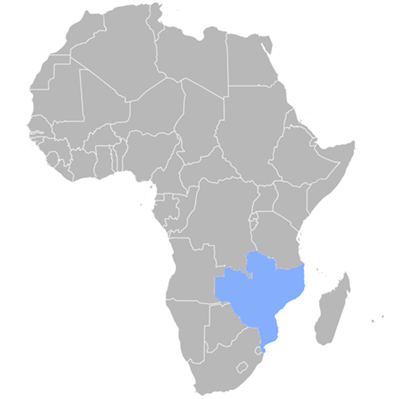 Map of Nyanja language speakers.