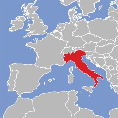 Map of Italian language speakers.