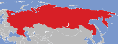 Map of Chuvash language speakers.
