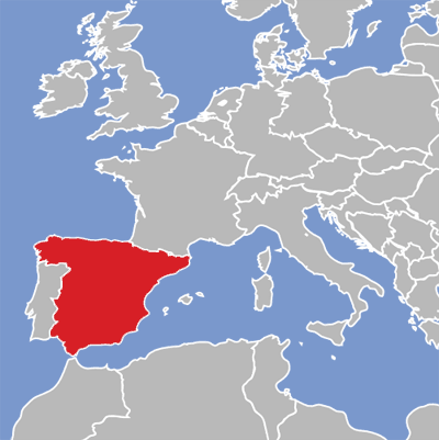 Map of Aragones language speakers.