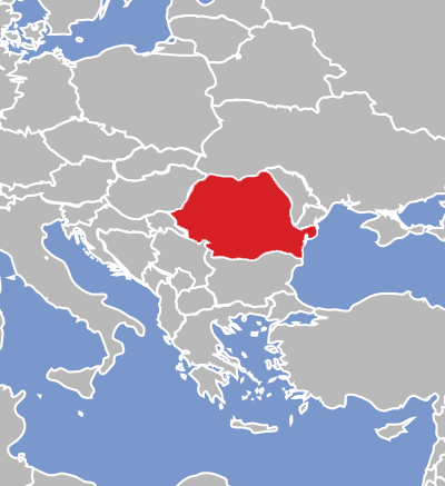 Map of Romanian language speakers.