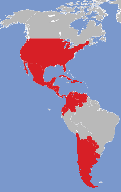 Map of Spanish language speakers.