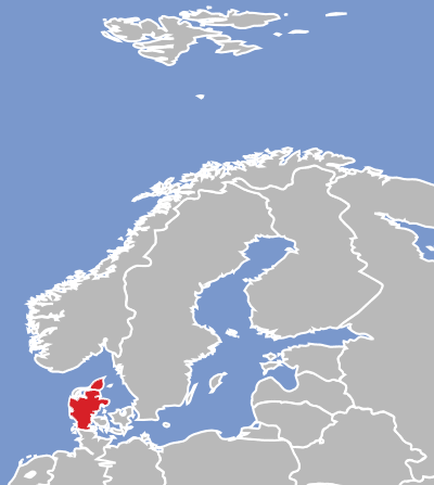 Map of Danish language speakers.