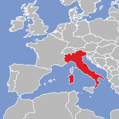 Map of Sardinian language speakers.