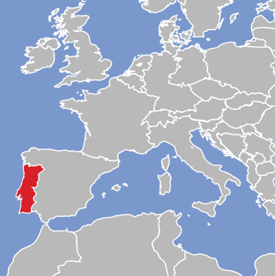 Map of Portuguese language speakers.