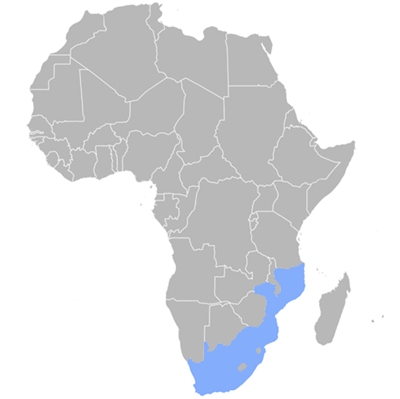 Map of Tsonga language speakers.
