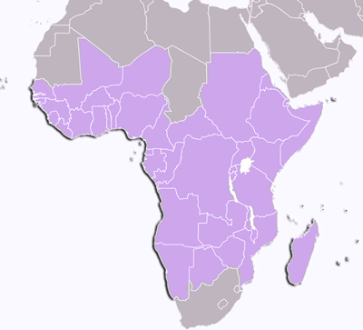 North & Central Africa.