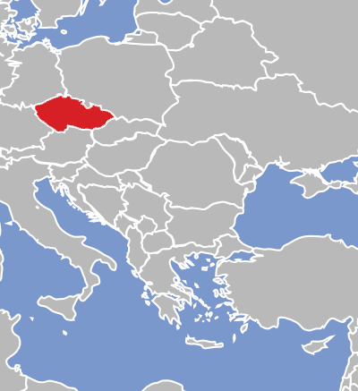 Map of Czech language speakers.