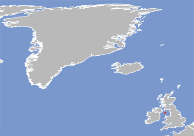 Map of Manx Gaelic language speakers.