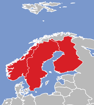 Map of Northern Sami language speakers.