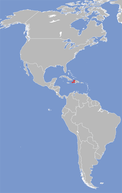 Map of Haitian language speakers.