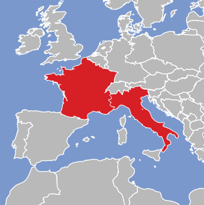 Map of Ligurian language speakers.