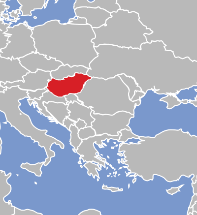 Map of Hungarian language speakers.