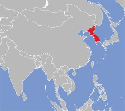 Map of Korean language speakers.
