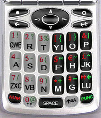 Concept EQ6 flip phone keyboard, as seen in our Demos